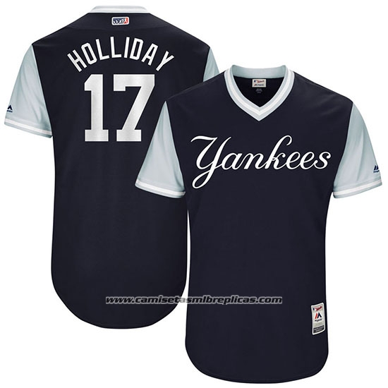 Camiseta Beisbol Hombre New York Yankees 2017 Little League World Series Matt Holliday Azul